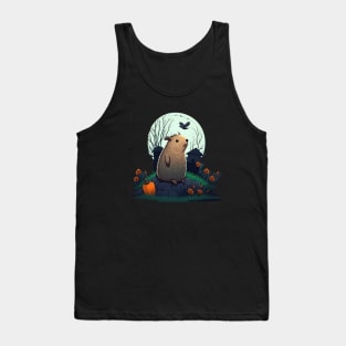 Halloween Capybara Tank Top